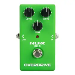 NUX OD-3 Overdrive электрическая гитарная педаль эффектов True Bypass теплая трубка натуральная overdrive звуковая гитарная педаль