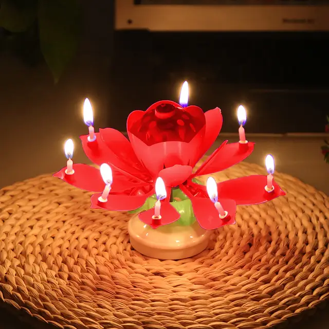 Innovative Party Surprise Happy Birthday Topper Musical Lotus