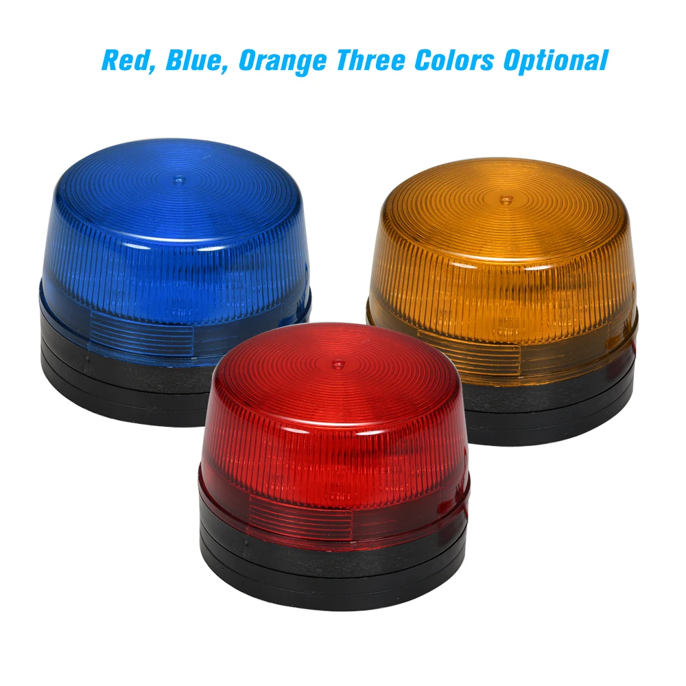 

3 Colors Wired Alarm Strobe Signal Safety Warning Led Light Flashing Waterproof 12v 120ma Safely Security For Alarm System