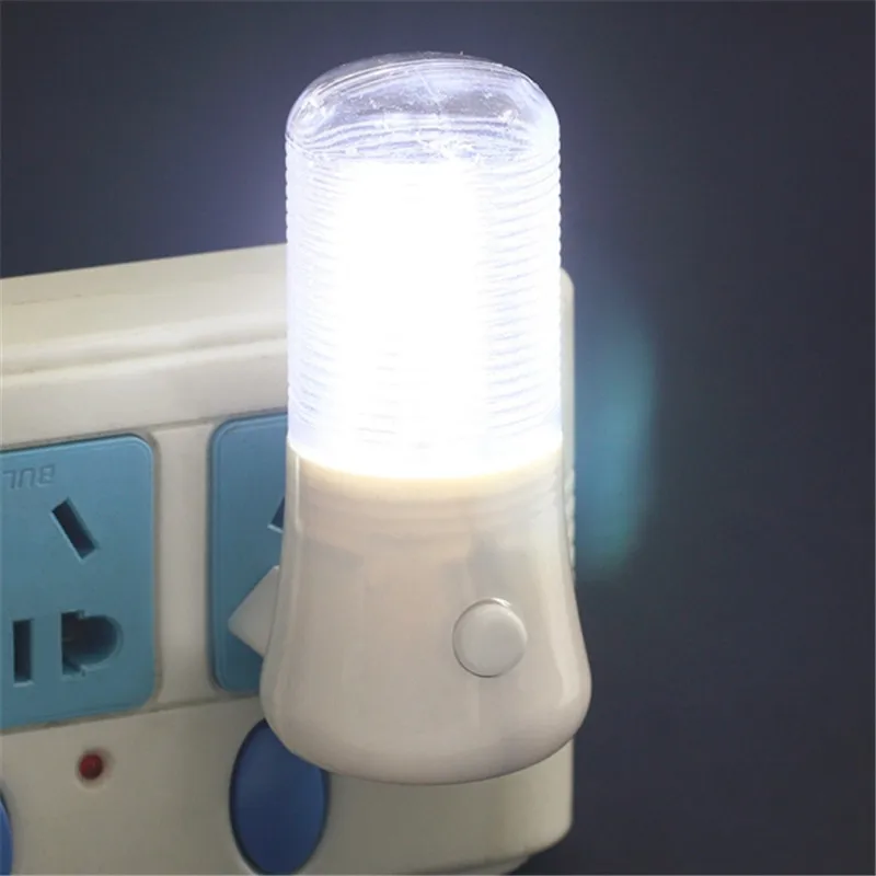 

CLAITE Bedroom Wall Mounting White Light Plug-in LED Night Light Soft White Bedside Light with On/Off Switch AC220V