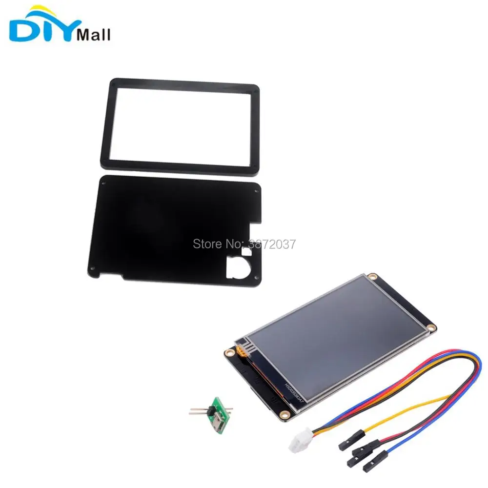 

Nextion Enhanced 4.3" NX4827K043 480x272 Resistive Touch Screen HMI UART Display Module Black Case for Arduino Raspberry Pi