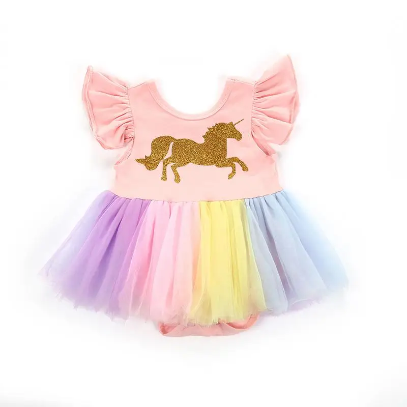 Baby Girl dress Mesh Princess Party Newborn Baby Clothes Girls clothes Kids Baby Rainbow Unicorn Tutu Dress for 0-18 month Baby Girl dress Mesh Princess Party Newborn Baby Clothes Girls clothes Kids Baby Rainbow Unicorn Tutu Dress for 0-18 month