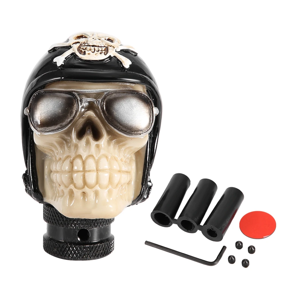Car Styling Skeleton Skull Head Car Manual Gear Shift Knob Stick Lever