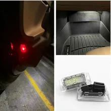Ultra-luminoso LED BIANCO (Lente Trasparente) ad alto Rendimento di Interni Luce Della Lampada Portello Dell’automobile Puddle Luce del Tronco Kit per Tesla Modello 3 S X (2 PCS)