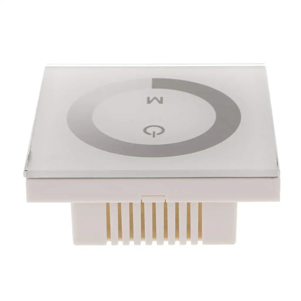 Press wall-mounted LED RGB strip controller to control 12V-24V switch dimmer