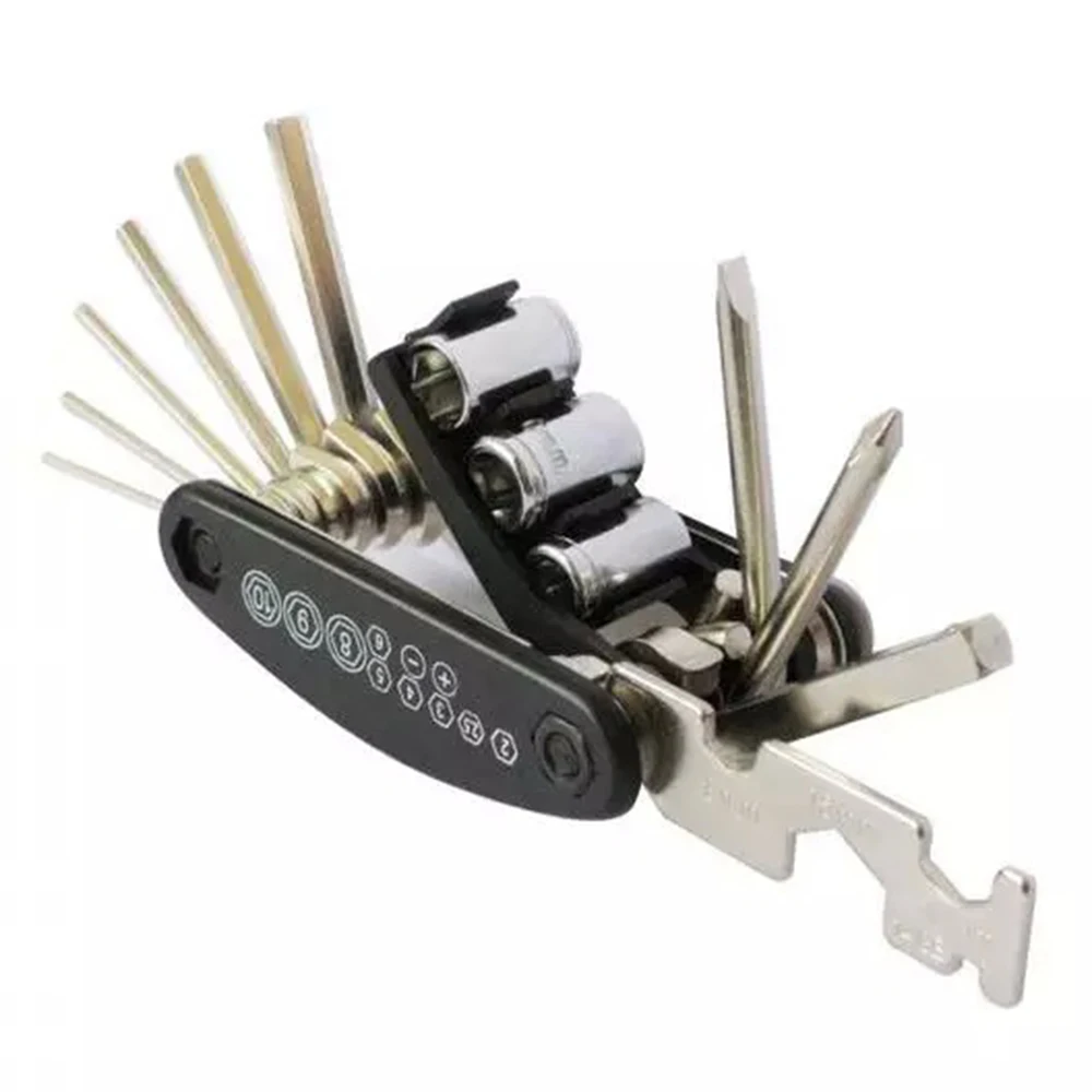 buy New 15 in 1 Mini Repair Tool Bicycle Tools Sets Mountain Bike Bicycle Kit Hex Spoke Wrench Mountain Cycle Screwdriver Tool 2019