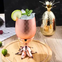 Форма ананаса из нержавеющей стали для украшения коктейльного стекла