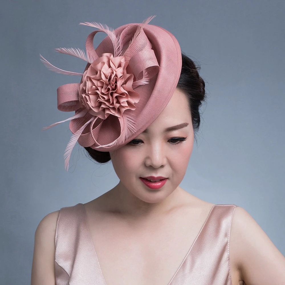 KRASTAL Fascinators for Women Elegant Fascinator Hair Accesories Party Cocktail Hats Church Hats 