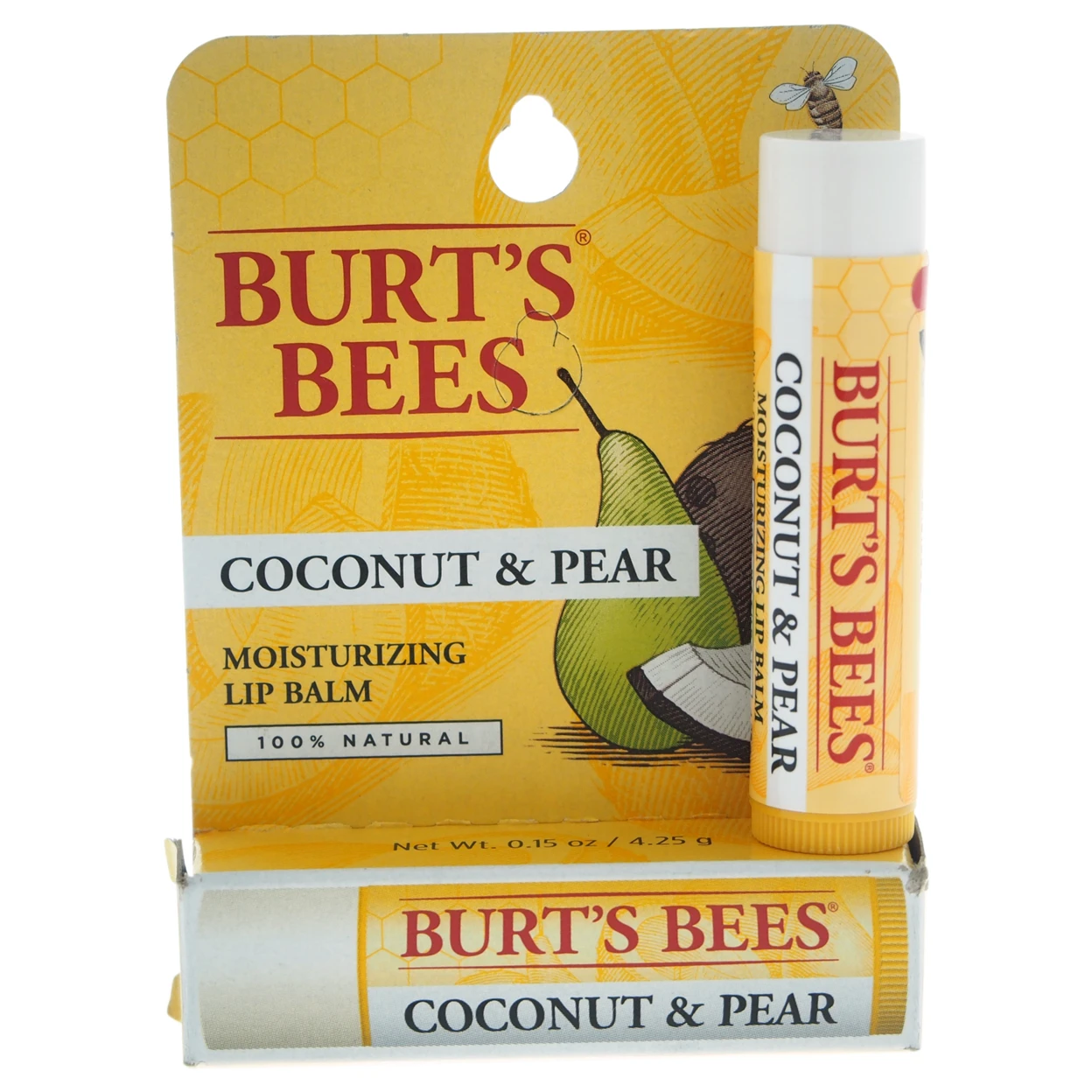 Coconut & Pear Moisturizing Lip Balm By Burt's Bees For Unisex 0.15