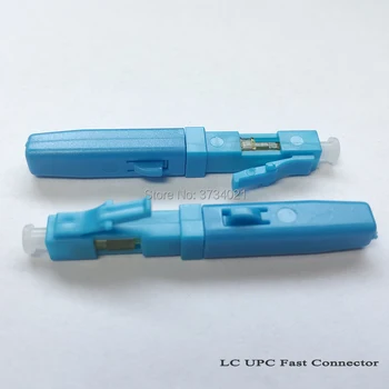 

Free shipping 10pcs/lot LC UPC single-mode fiber optic fast connector LC Embedded type FTTH fiber optic quick connector