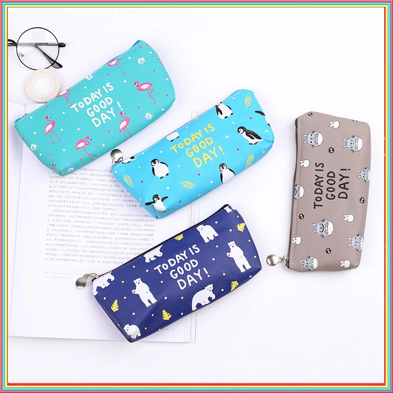 Noverty Creative Animal Pu Flamingo Pencil Bag Cartoon Fountain Pen Case School Supplies Pencil Case Plumier Pencil Pouch 04938 Pencil Bags Aliexpress