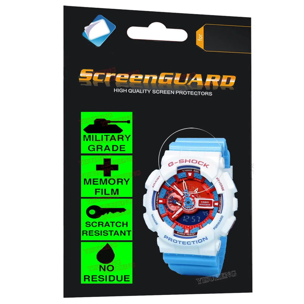 Military Grade Anti-Shock Film for Casio Watch G-Shock Analog Digital Mens Ladies Casual Style Shock Resistant Sport Wrist | Электроника