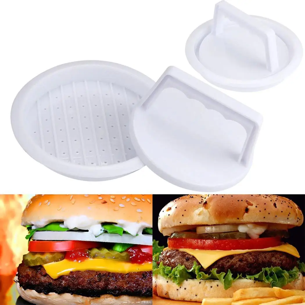Самодельный макет кухонный шаблон форма для мяса круглый пирог гамбургер пресс белый инструмент Гамбургер