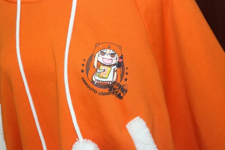 Оранжевое пальто с капюшоном Himouto! Косплей дома Умару Cos унисекс повседневная