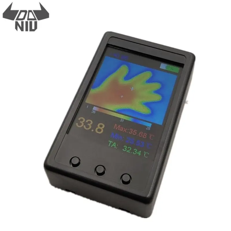 

DANIU Protable HY-18 MLX90640 Handheld Thermograph Camera Infrared Temperature Sensor Digital Infrared Thermal Imager