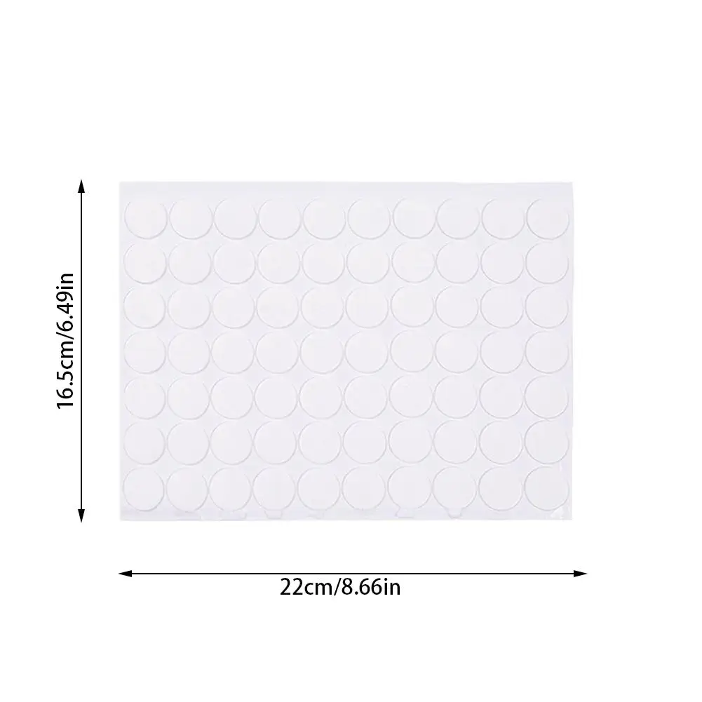 

Acrylic Round Seamless Transparent Double-sided Adhesive 70 Pieces Creative Adhesive Strong Waterproof Small Film Stickers