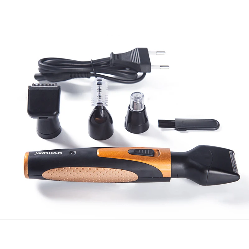 4-in-1 Mustache Beard Trimmer Set Hair Cut Clipper Kit Ear Nose Groomer Shaver A