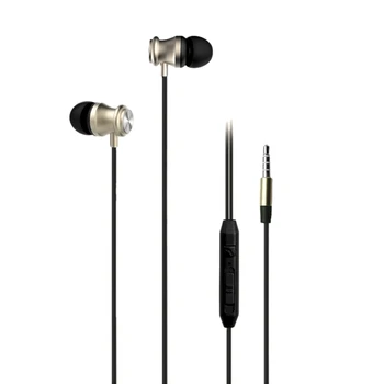 

Gaming Headset In-Ear Metal Subwoofer with Wheat Wired Turbine earphones