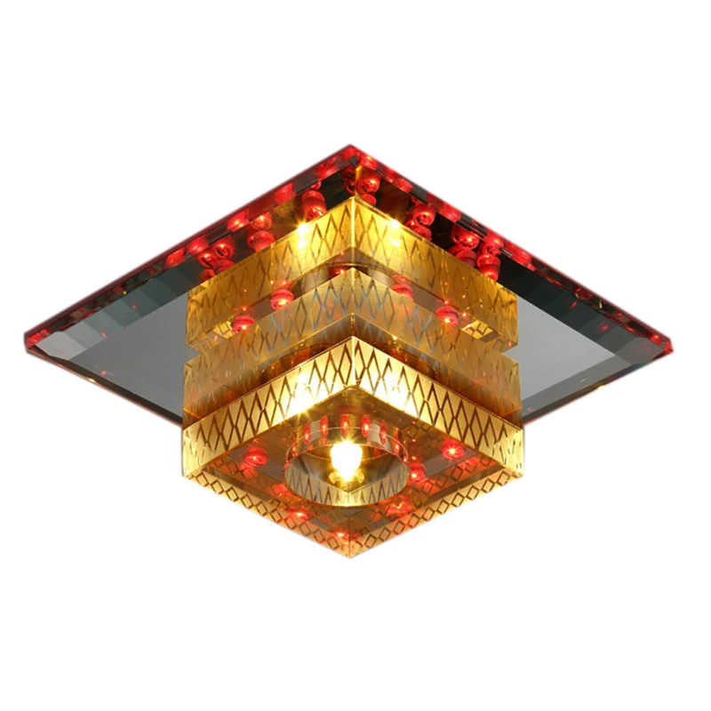 

Art Decor Small LED Ceiling Lights for Kitchen Background Holiday Decorative Lighting Corridor K9 Crystal Ceiling Lamp
