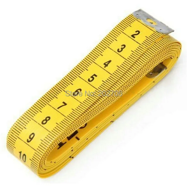 Top Quality Durable Soft Body Measuring Measure Ruler Dressmaking 1.5M 2M 3  Meter 300 CM Sewing Tailor Tape