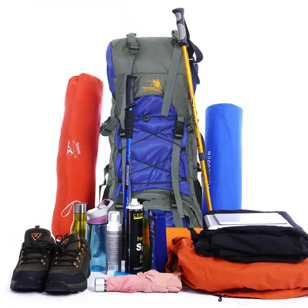 

Large Capacity Climbing Backpack 60L Waterproof Adjustable Hiking Military Tactical Trekking Outdoor Sports Travel Bag