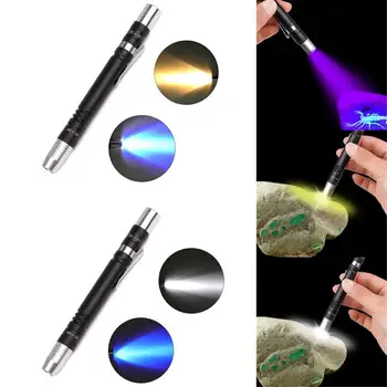 

LED Medical Pen Light Aluminum Mini Flashlight White Light Glare Led Flashlight Third Gear 2*AAA Battery
