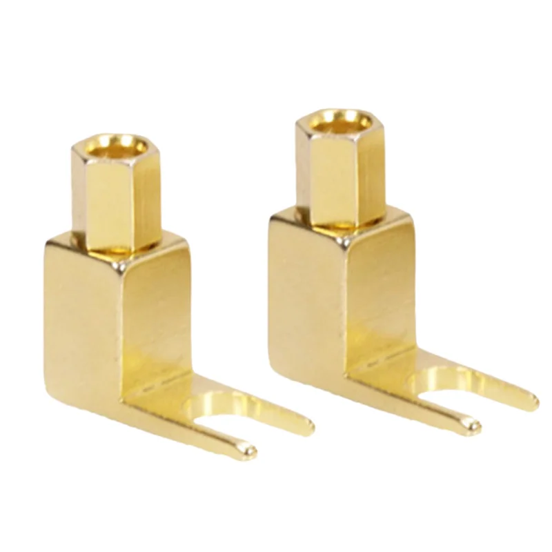 8 шт. полностью Hi end Banana to Spade Adapter Plug/Speaker Cable коннектор [Wy yp01 8/Spade De L/8]|Электрические