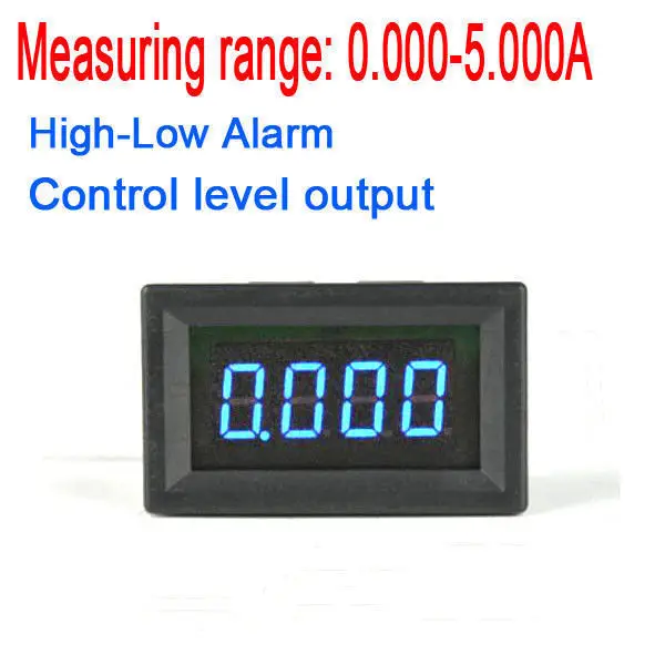 DYKB DC 5A Digital Ammeter High Low Current Alarm control led