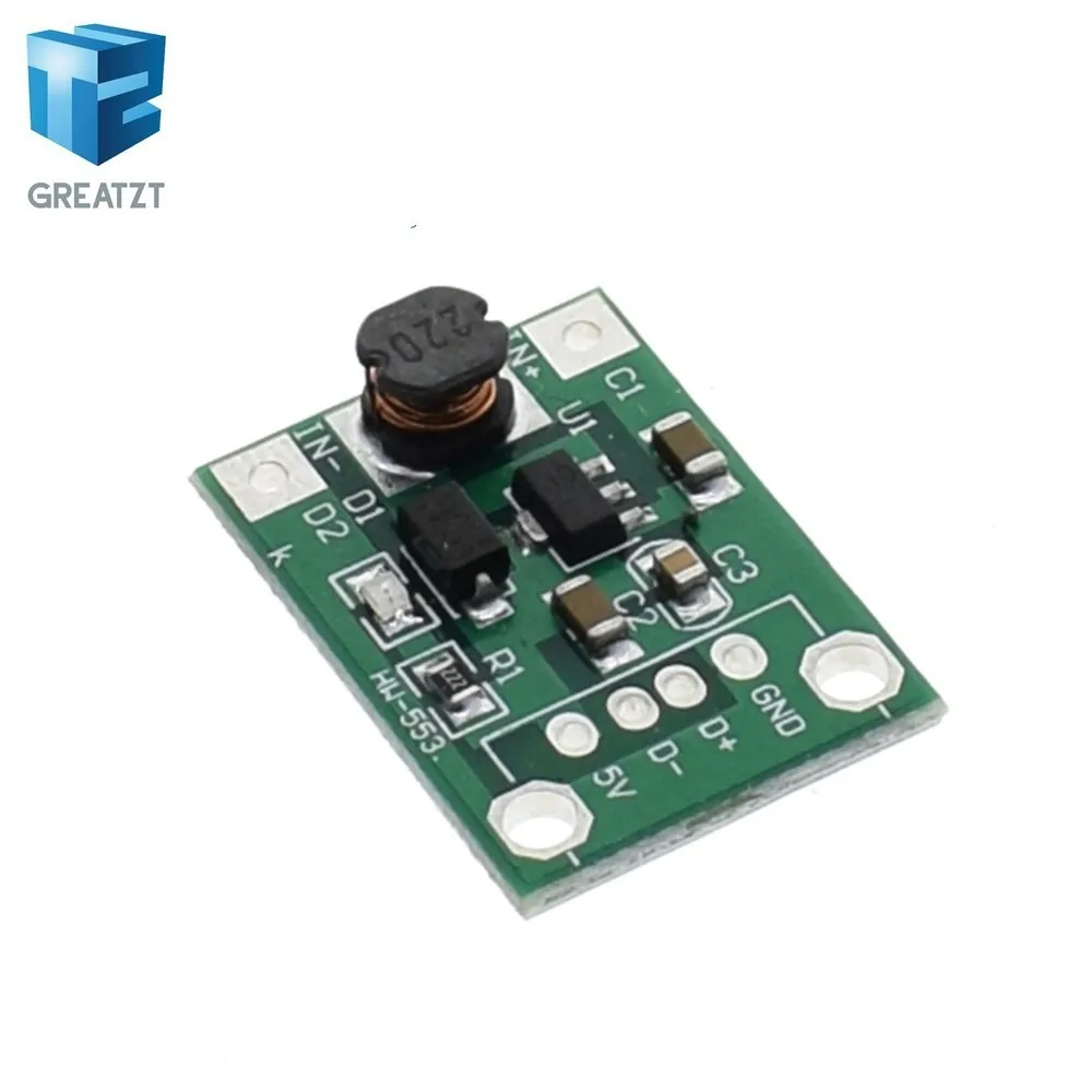 

GREATZT 1PCS 600mA DC-DC Mini Step Up Power Module 1-5V To 5V Step-up Boost Converter NEW