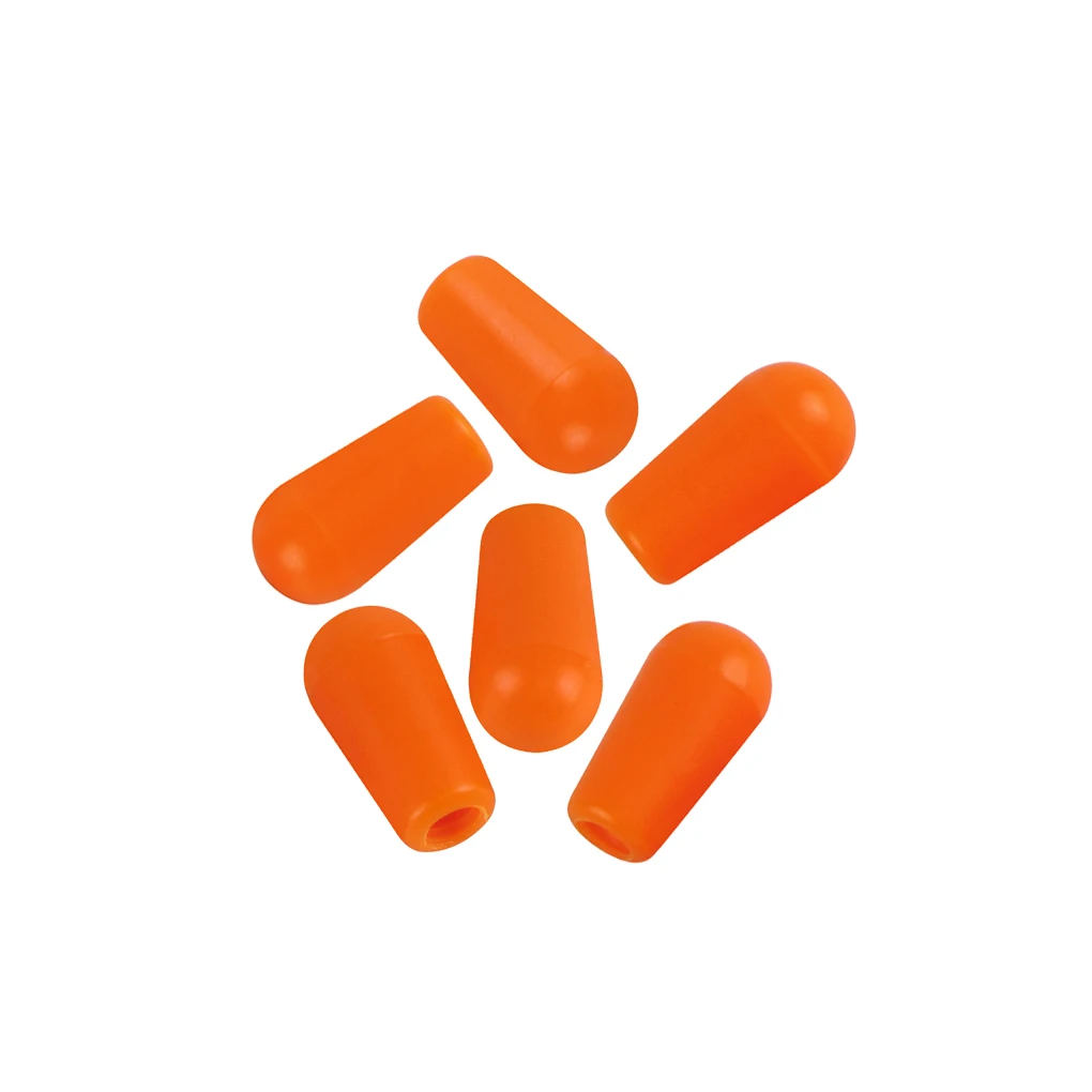 

NEW 6pcs 4mm Electric Guitar 3 Way Toggle Switch Tip Caps Knob Plastic Orange for Guitar Accessories