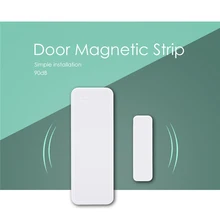 433 МГц беспроводной, оконный, дверной беспроводной датчик магнитная полоса умный дом работа с золотой охранной сигнализацией домашняя система