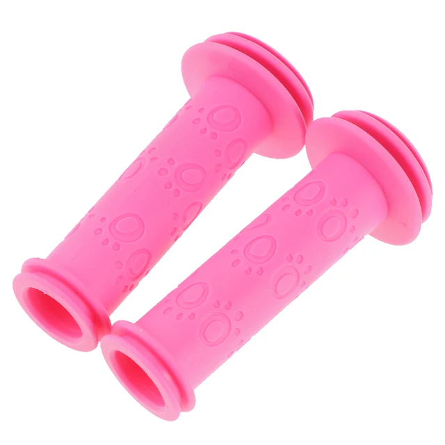 Perfeclan Children's Bike Handle Handlebar Cover Kids Bicycling Non-slip Soft Handlebar Grip Protector Rose Red 2