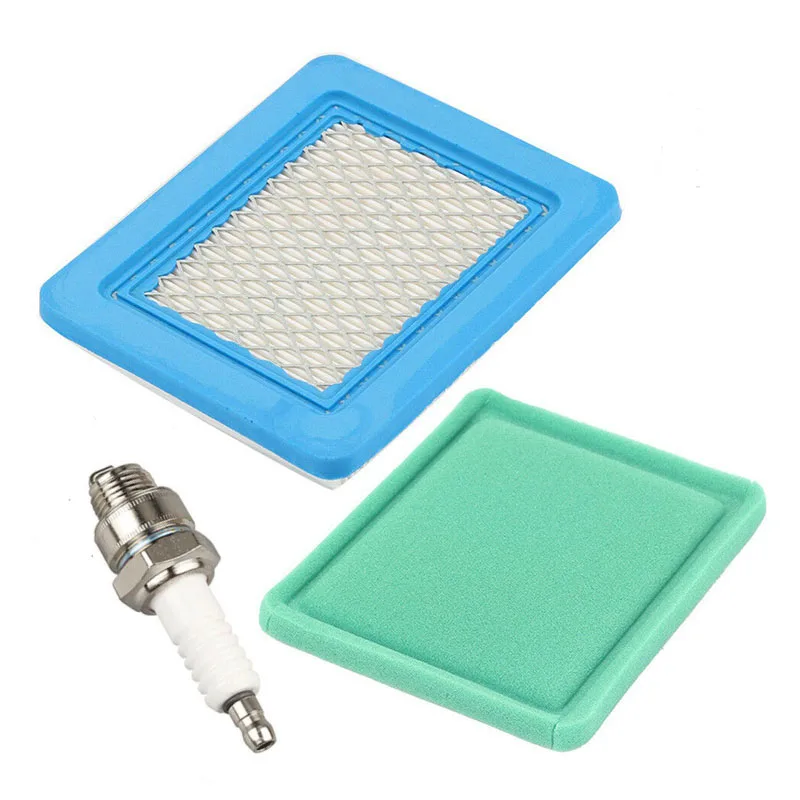 

New Air Filter Spark Plug Kit For Briggs & Stratton 491588S 491588 493537S
