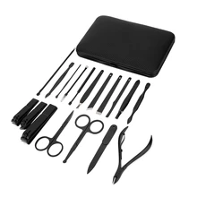 Комплект ножниц для ногтей бытовые триммеры для ногтей наборы пилок для лица Маникюр Педикюр инструмент 18 шт