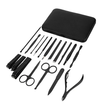 

Nail Clippers Set Household Nail Trimmers Sets File Face Manicure Pedicure Tool 18Pcs