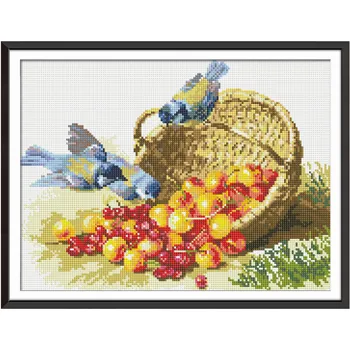 

Bird and fruit Diamond Embroidery Full Display Diamond Mosaic Diamond Painting DIY Diamond Embroidery Animal Home Decoration