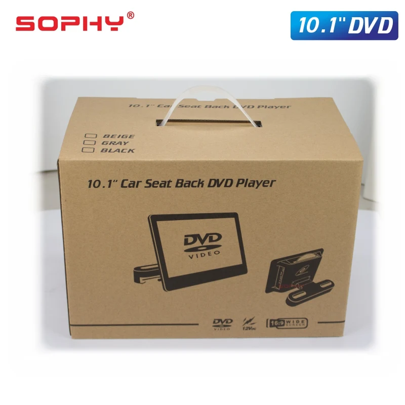10 1 дюймовый автомобильный монитор DVD/USB/SD/MP5/FM ИК передатчик/игра/HDMI видео