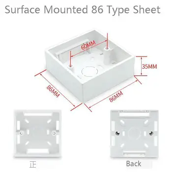 

10PCS Box 86 Flame Switch Socket The Bottom Of The Box PVC Connection Wiring Box 86 Type General Purpose The Bottom Of The Box