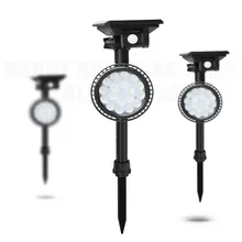 CLAITE 18LED Солнечный газон свет Водонепроницаемый Открытый 4 режима PIR датчик движения белый/теплый белый Уличная лампа для сада