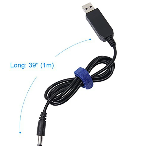 Новейший USB для DC кабель переходник 5V Напряжение повышающий 5 5x2 1 мм Мужской м