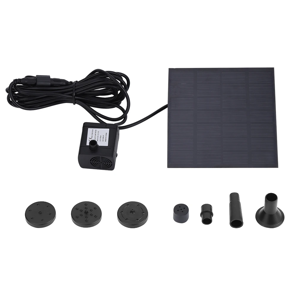 

New 1.2W Solar Water Pump Brush-less Aquarium Fountain Pond Solar Submersible Water Pump for Garden Pond Pool Fish Solar Power