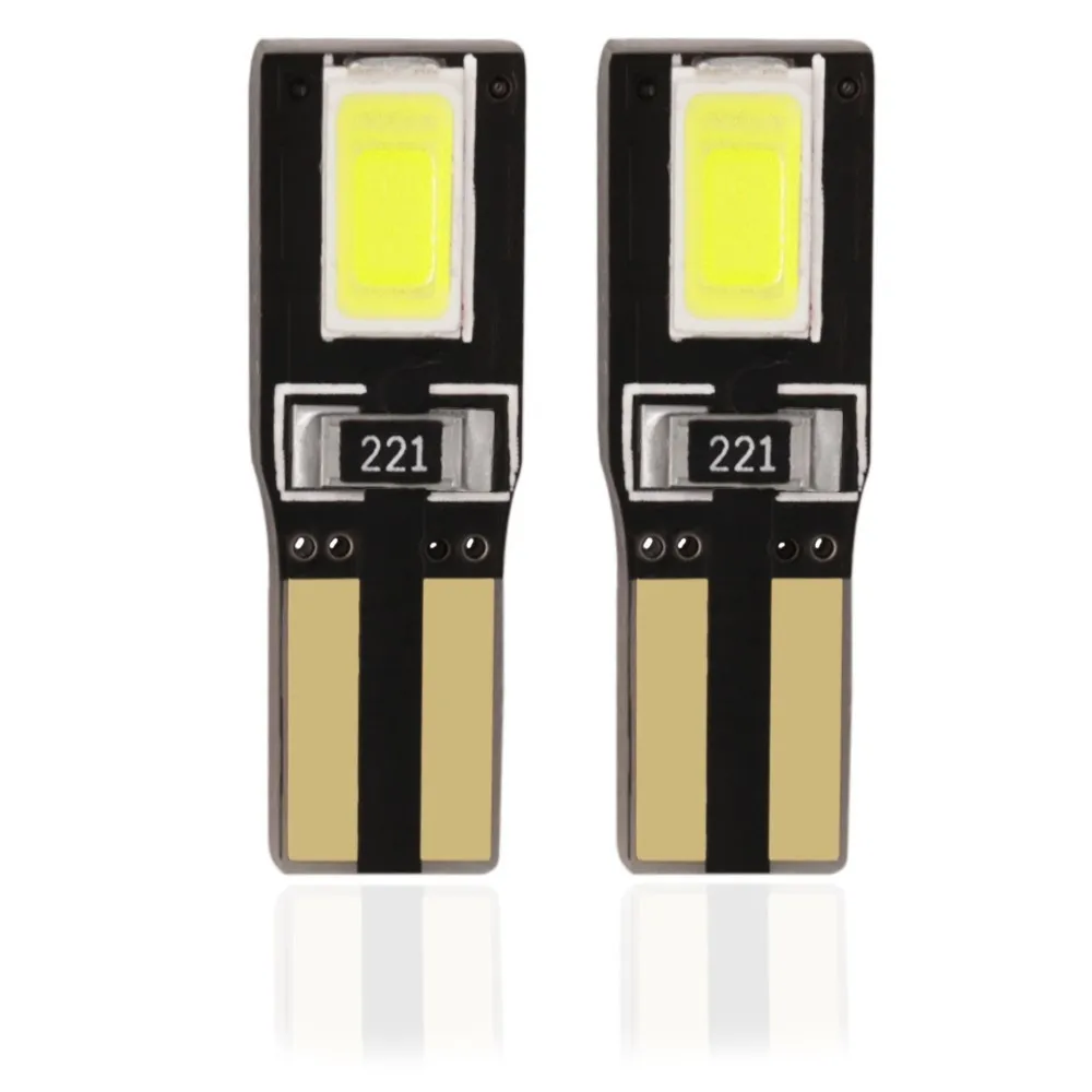 2 шт. авто светодиодный T5 2721 W3W W2 * 4.6d 5730 SMD инструмент: Клин Индикатор Светильник