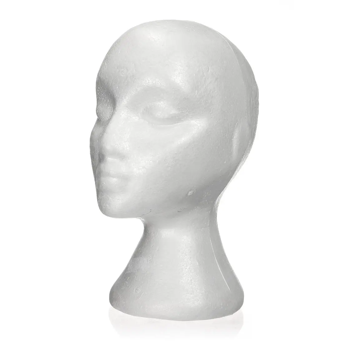 

27.5 x 52cm Dummy / mannequin head Female Foam(Polystyrene) Exhibitor for cap, headphones, hair accessories and wigs Woman Ma