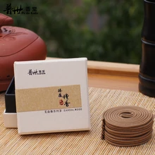 7A 20 ломтиков/коробка натуральный Индия из сандалового дерева, лаошань аромаспираль здоровья полыни индийский Будда благовония 20/4 см