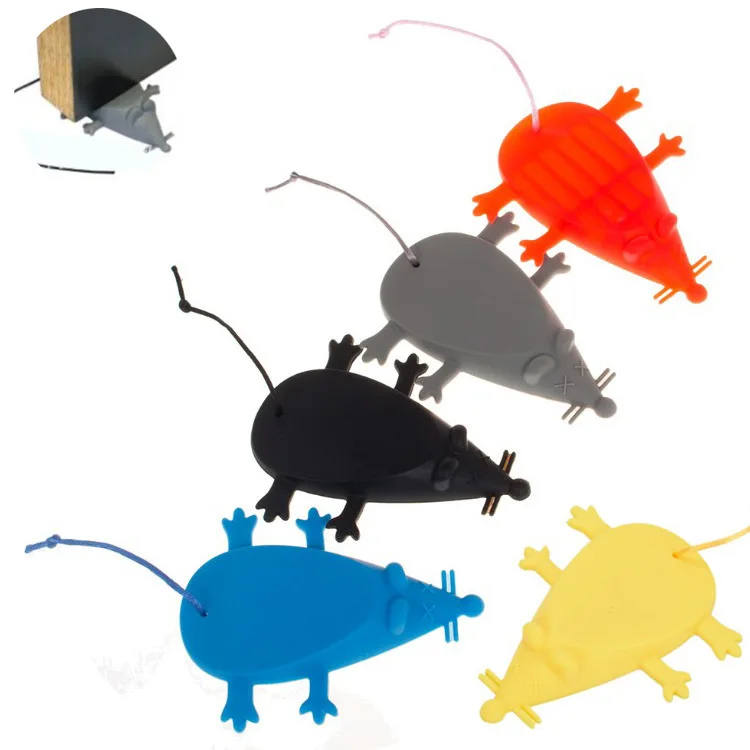 1 Pcs Mouse Shape Silicone Door Stopper Baby Safe Anti-pinch Home Improvements Hanging Creative Stoppers | Обустройство дома