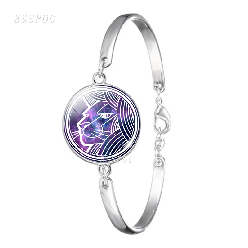 12 созвездия зодиака знака браслет Pisces Libra Овен Телец Virgo Leo бижутерия со