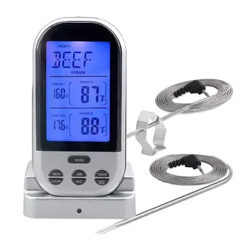 

Digital Oven Thermometer Food Cooking Meat BBQ Dual Probe Thermometer Waterproof Kitchen Cooking Tools