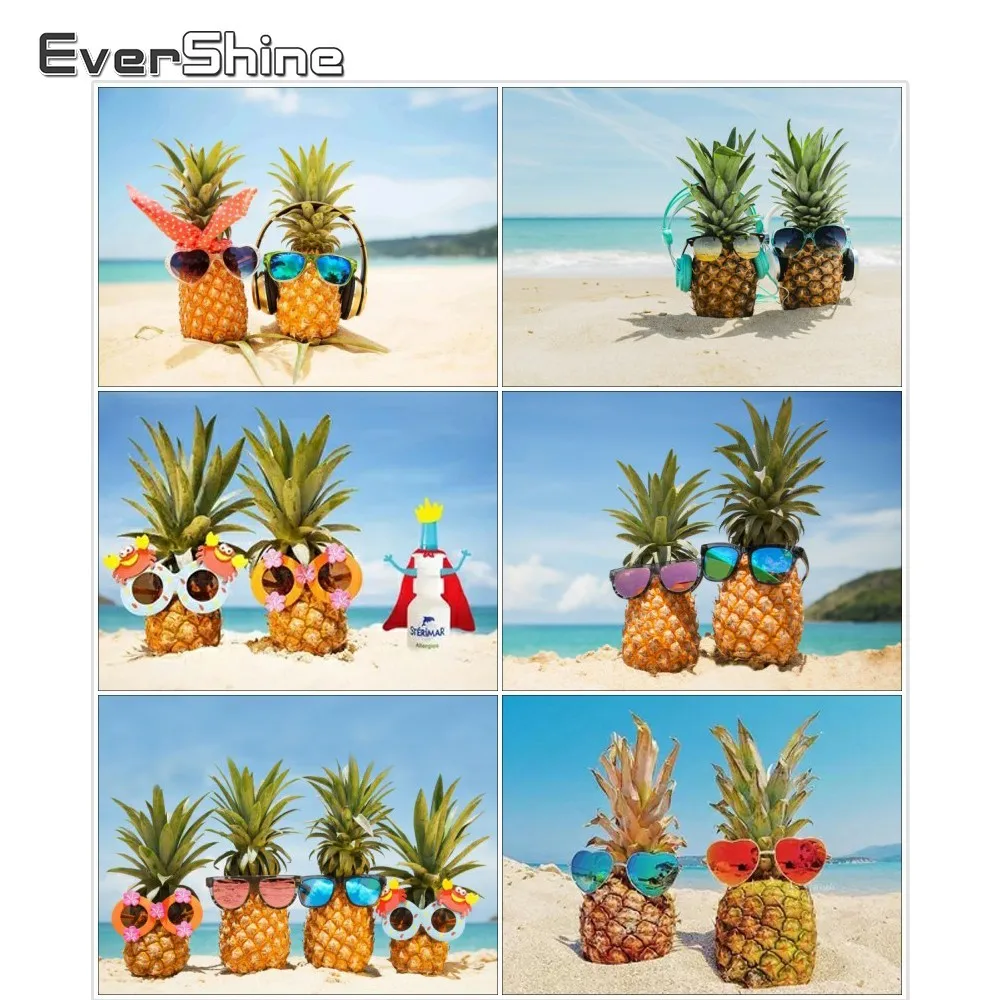 EverShine 5D DIY Diamond Painting Pineapple Picture Of Rhinestones
