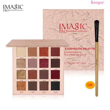 

IMAGIC Shimmer Eyeshadow 16 Colors Palette Matte Waterproof Long-lasting Eyeshadow Glitter Palette Make Up Set Beauty