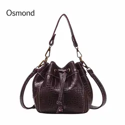 2019 Feminina Bolsa Винтаж небольшая сумка-корзина для Для женщин из крокодиловой кожи Кроссбоди мешок женский роскошный сумки мини-кошелек для